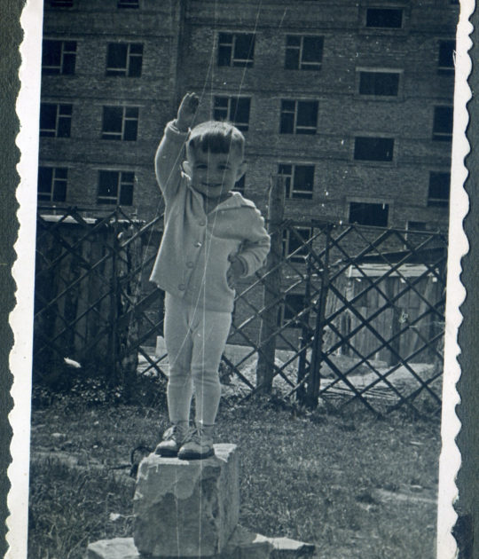 Wiesław Sommerfeld na spacerze