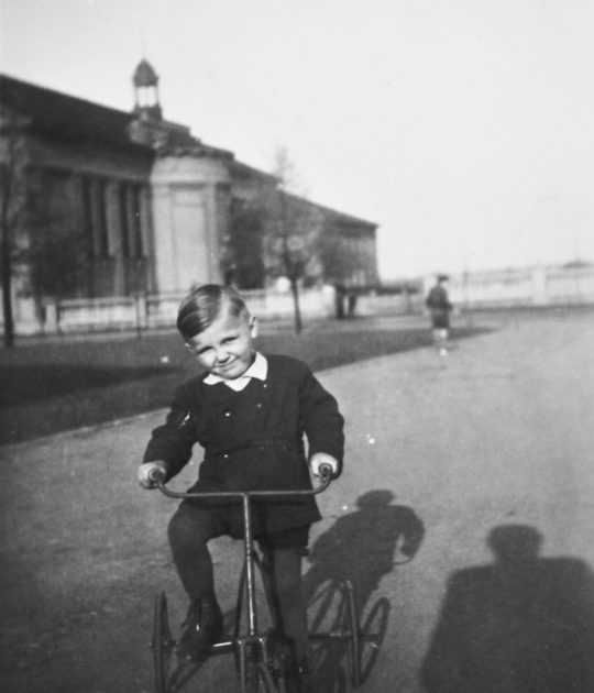 Hieronim Olejniczak na spacerze