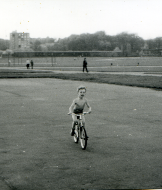 Marcin Zaremba na rowerze