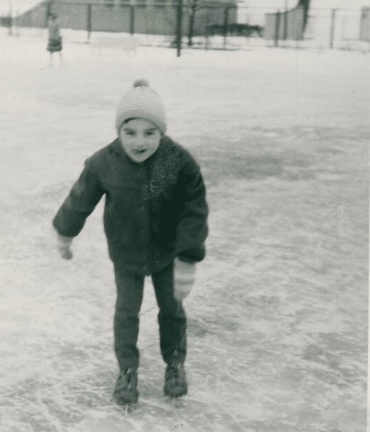 Wiesław Sommerfeld na łyżwach
